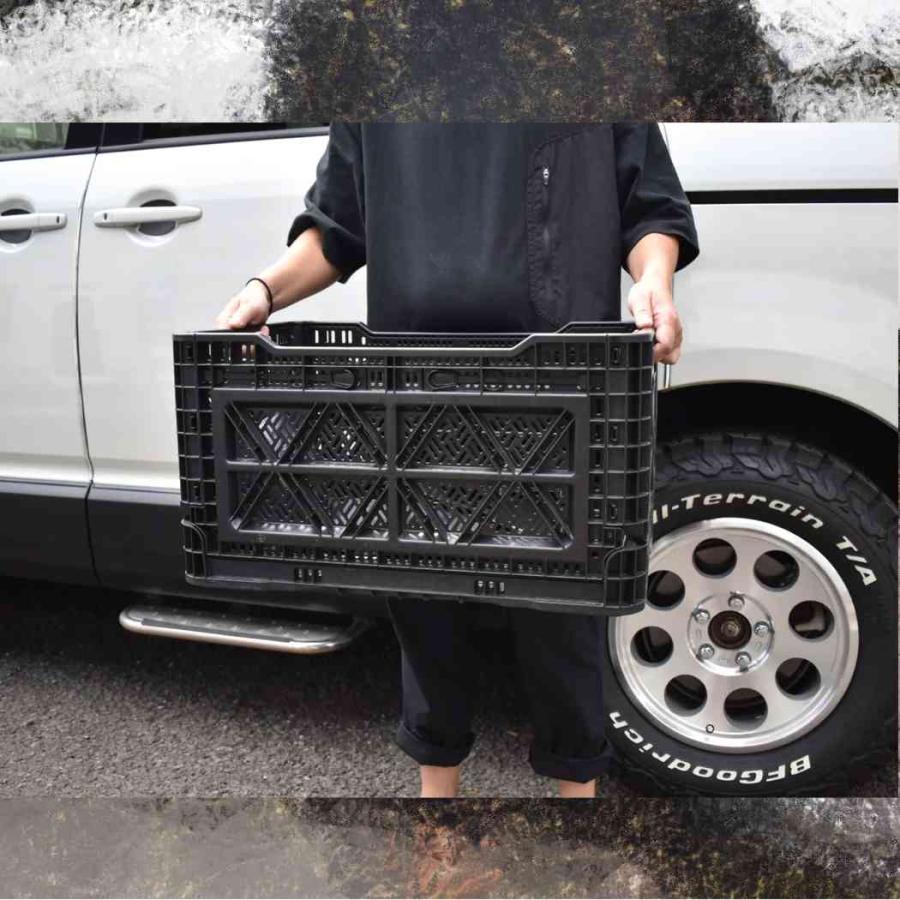 5050workshop SOLID FOLDING CONTAINER 48L 折り畳み式 コンテナ マルチケース テーブル チェア アウトドア キャンプ ボックス 多機能 箱 | 5050WORKSHOP | 03