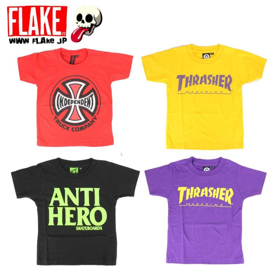 FLAKE フレーク キッズ ベビー Tシャツ INDEPENDENT THRASHER ANTIHERO KIDS Tee プレゼント 贈り物 誕生祝 | FLAKE