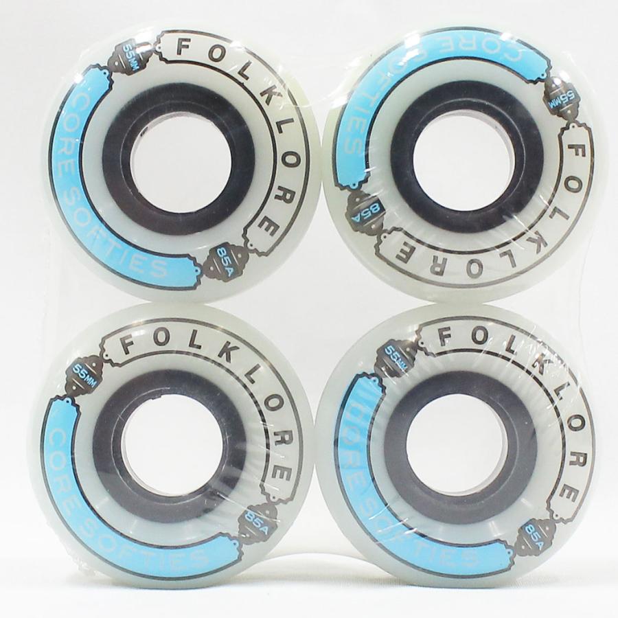 FOLKLORE SKATEBOADING フォークロア スケートボーディング ウィール 55mm Core Softies 83A ソフトウィール クルーザー アウトレット 訳あり 高部商店 | ブランド登録なし | 01