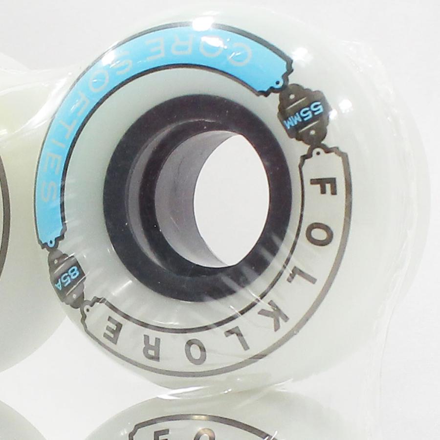 FOLKLORE SKATEBOADING フォークロア スケートボーディング ウィール 55mm Core Softies 83A ソフトウィール クルーザー アウトレット 訳あり 高部商店 | ブランド登録なし | 03