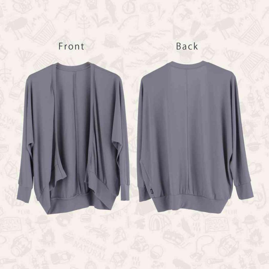 フットマークナチュラル レディース ドルマンスリーブ Footmark Natural カーディガン アウトドア キャンプ 海 川 遊び 日焼け UVカット ブランド | FOOTMARK | 08