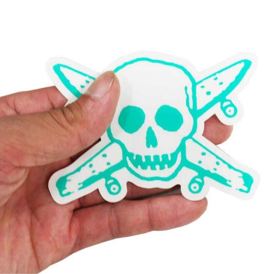 スケートボード ブランド ステッカー FOURSTAR フォースター  シール FOURSTAR BONELOGO STICKER GREEN 縦7.0cm×横10.3cmストリート オシャレ ファッション ア | FOURSTAR | 01