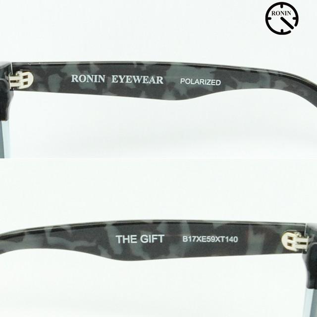 ロニン サングラス ギフト Ronin Eyewear GIFT Polarized Lens Marble Two tone color Green Mirror UVカット 偏光レンズ 人気 かっこいい ブランド | ブランド登録なし | 03