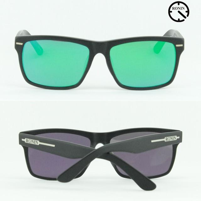 ロニン サングラス ギフト Ronin Eyewear GIFT Polarized Lens Mad Black Green Mirror UVカット 偏光レンズ 人気 かっこいい ブランド | ブランド登録なし | 02