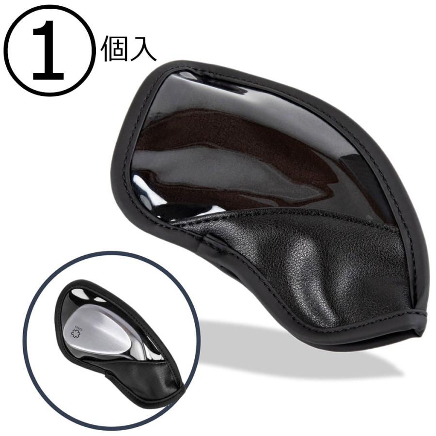 GINO GOLF クリア アイアンカバー 単品 3個セット 6個セット 9個セット 透明 マグネット 開閉 レザー カバー アイアン ヘッドカバー ウェッジカバー クラブカバ | ブランド登録なし | 01