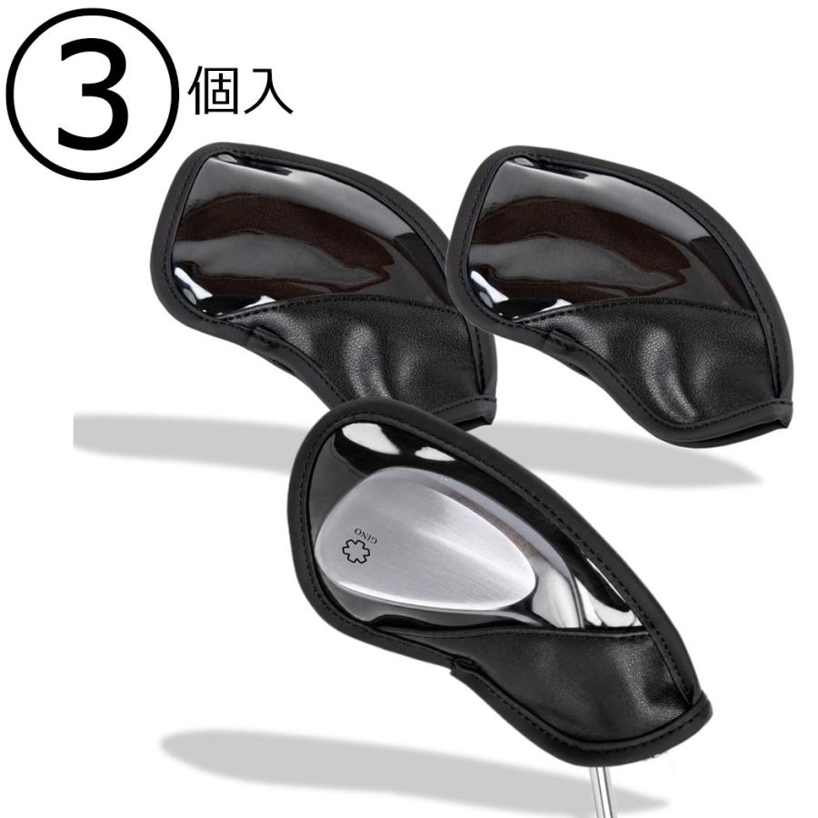 GINO GOLF クリア アイアンカバー 単品 3個セット 6個セット 9個セット 透明 マグネット 開閉 レザー カバー アイアン ヘッドカバー ウェッジカバー クラブカバ | ブランド登録なし | 02