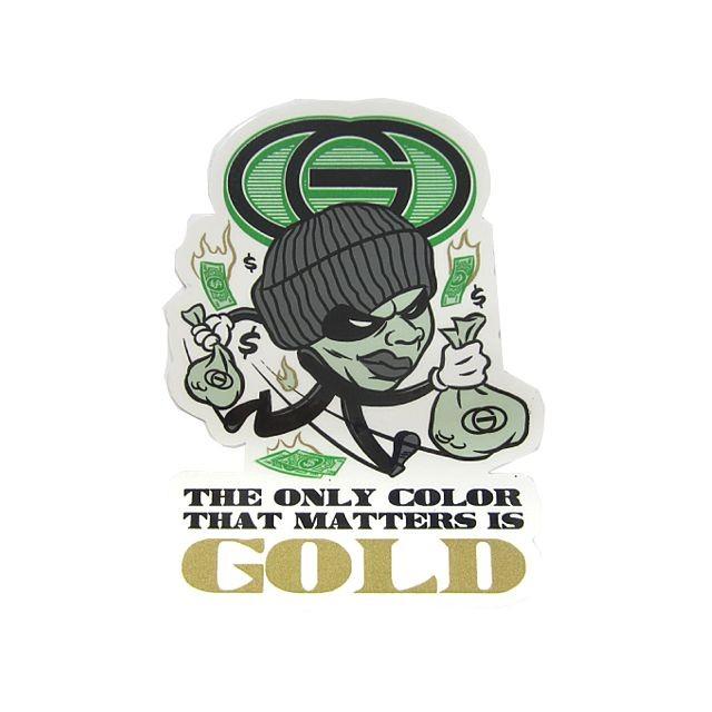 GOLD(ゴールド) The Only Color ステッカー (スケートボード,スケボー,ゴールド,GOLD,KAYO,ステッカー) | ブランド登録なし