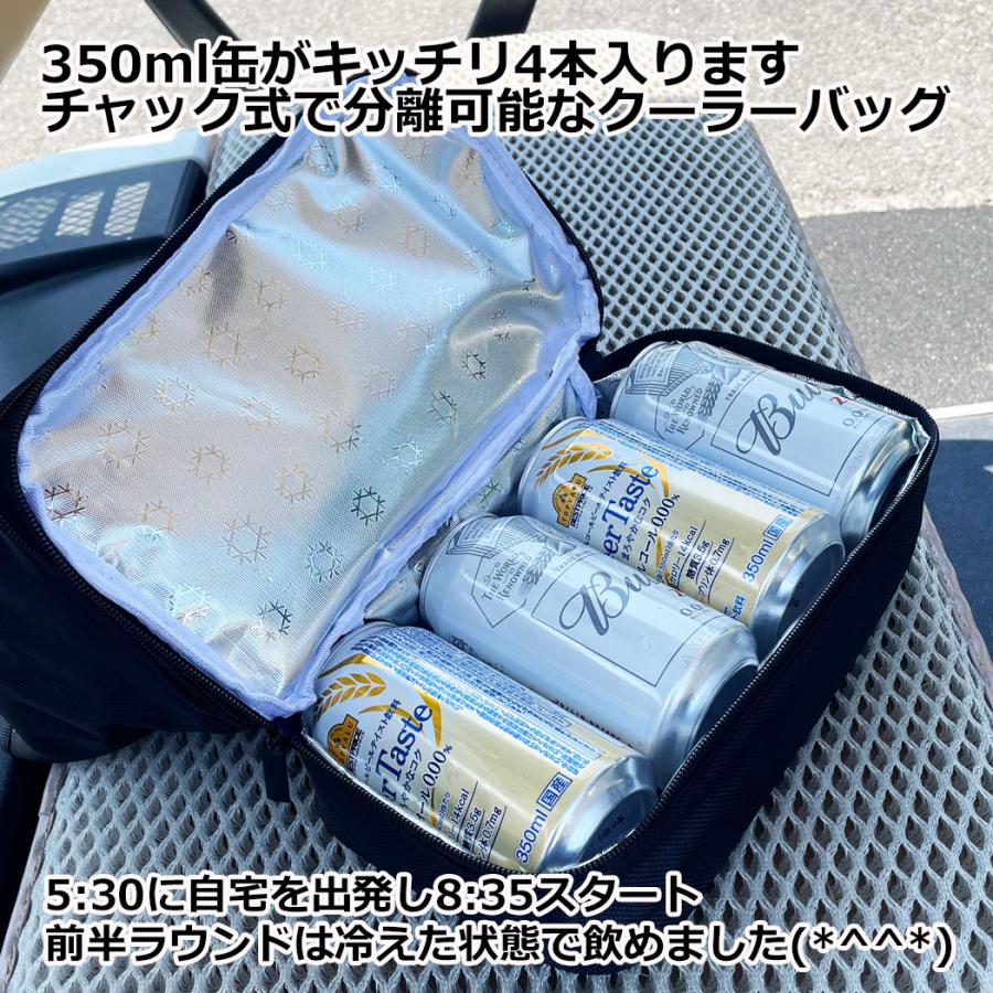 GINO ゴルフ ラウンドトートバッグ 取り外し保冷庫 2段 Black/黒 Grey/グレー ラウンドポーチ カートバッグ ゴルフバッグ レディース メンズ | ブランド登録なし | 05