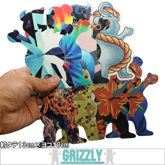 グリズリー Grizzly  Bear Logo ステッカー スケートボード スケボー シール | Diamond Supply Co.