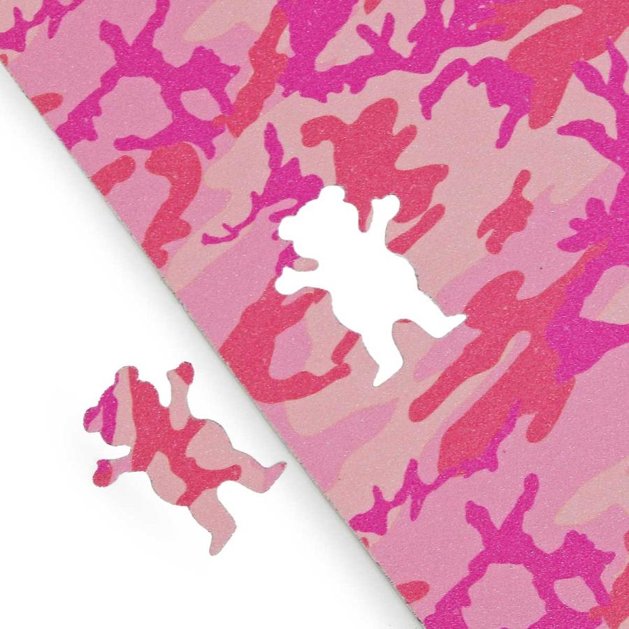 グリズリー スケボー デッキテープ Grizzly Leticia Camo Pink Griptape Skateboard レティシア