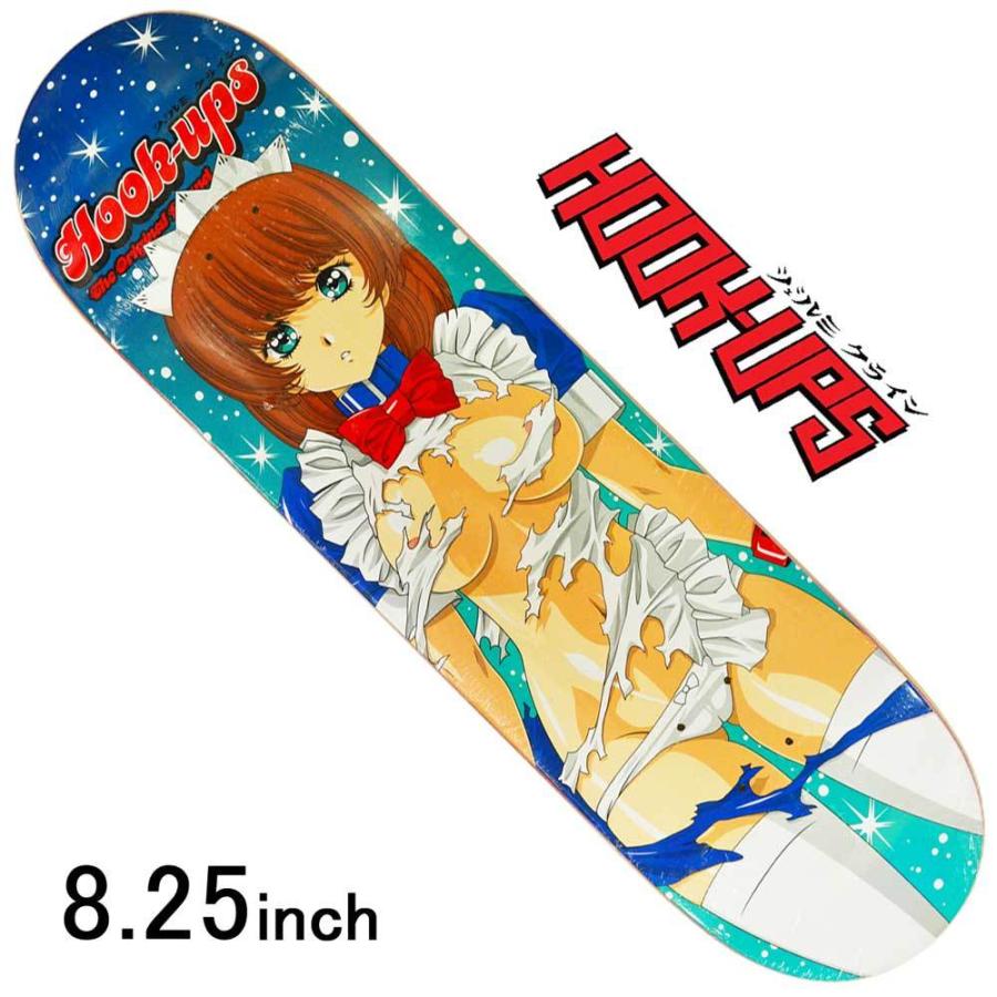 Hook Ups 8.25インチ スケボー デッキ フックアップス スケートボード Maid Skateboards Deck メイド 板 人気 ブランド アニメ 女子｜cutback2