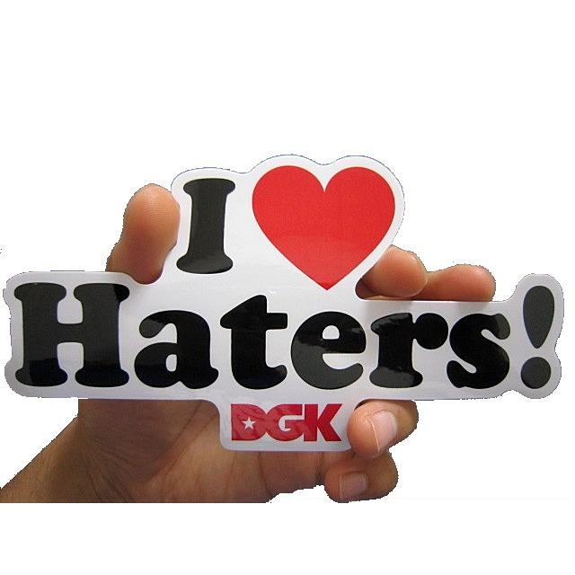 DGK DGK(ディージーケー) I Love Haters! ステッカー (スケートボード