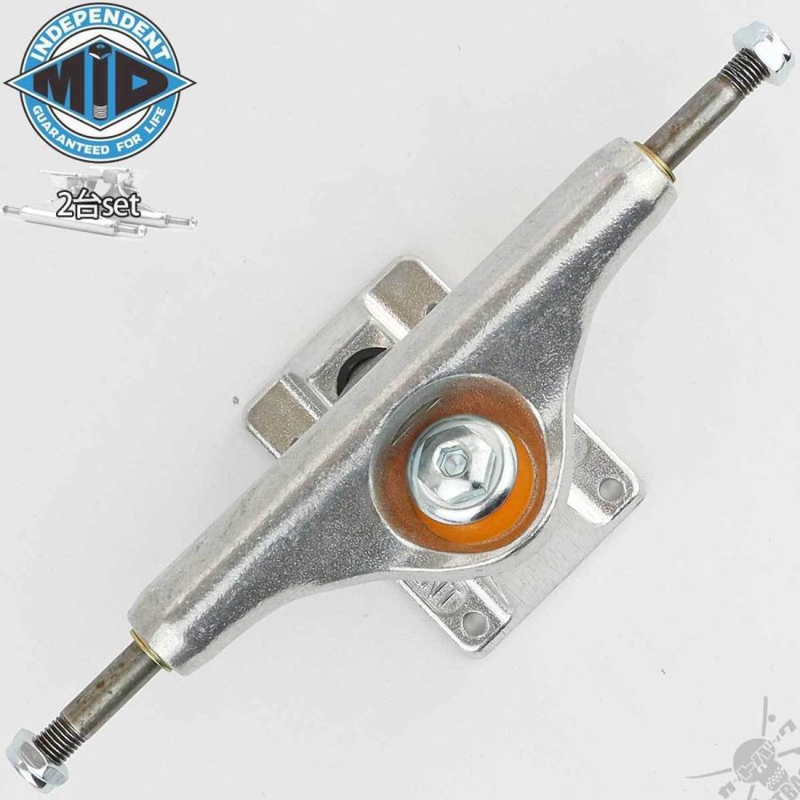 スケボー トラック ミッド 139 MID インディペンデント インディ シルバー Silver Independent Indy スケートボード スケボートラック パーツ 足回り 最新 | INDEPENDENT TRUCK COMPNY | 05