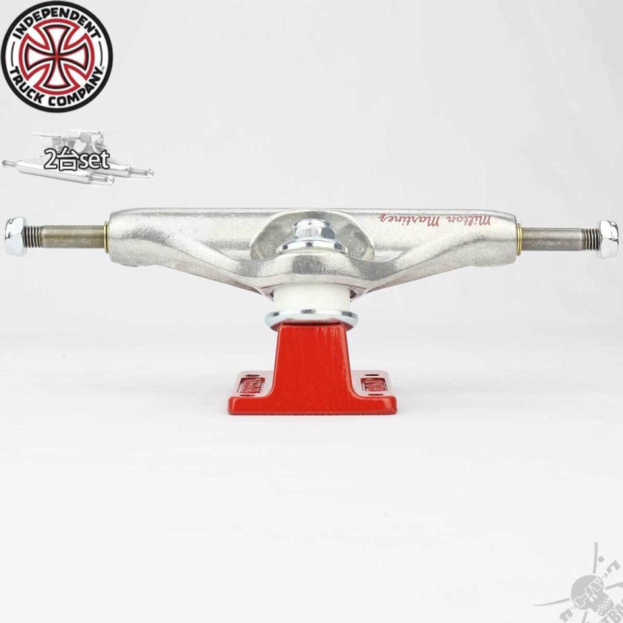 スケボートラック 144 ハイ インディペンデント インディ プロ ミルトン マルチネス シルバー/レッド Stage 11 Independent Trucks Indy スケートボード パーツ | INDEPENDENT TRUCK COMPNY | 03