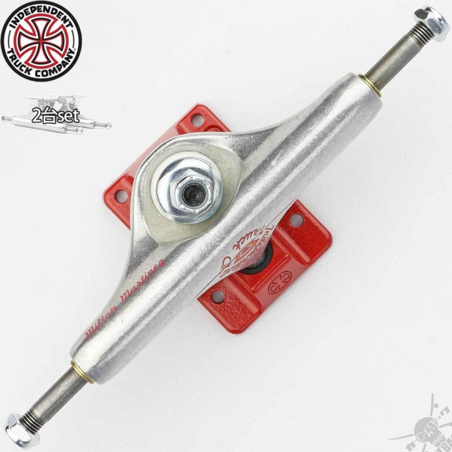 スケボートラック 144 ハイ インディペンデント インディ プロ ミルトン マルチネス シルバー/レッド Stage 11 Independent Trucks Indy スケートボード パーツ | INDEPENDENT TRUCK COMPNY | 04