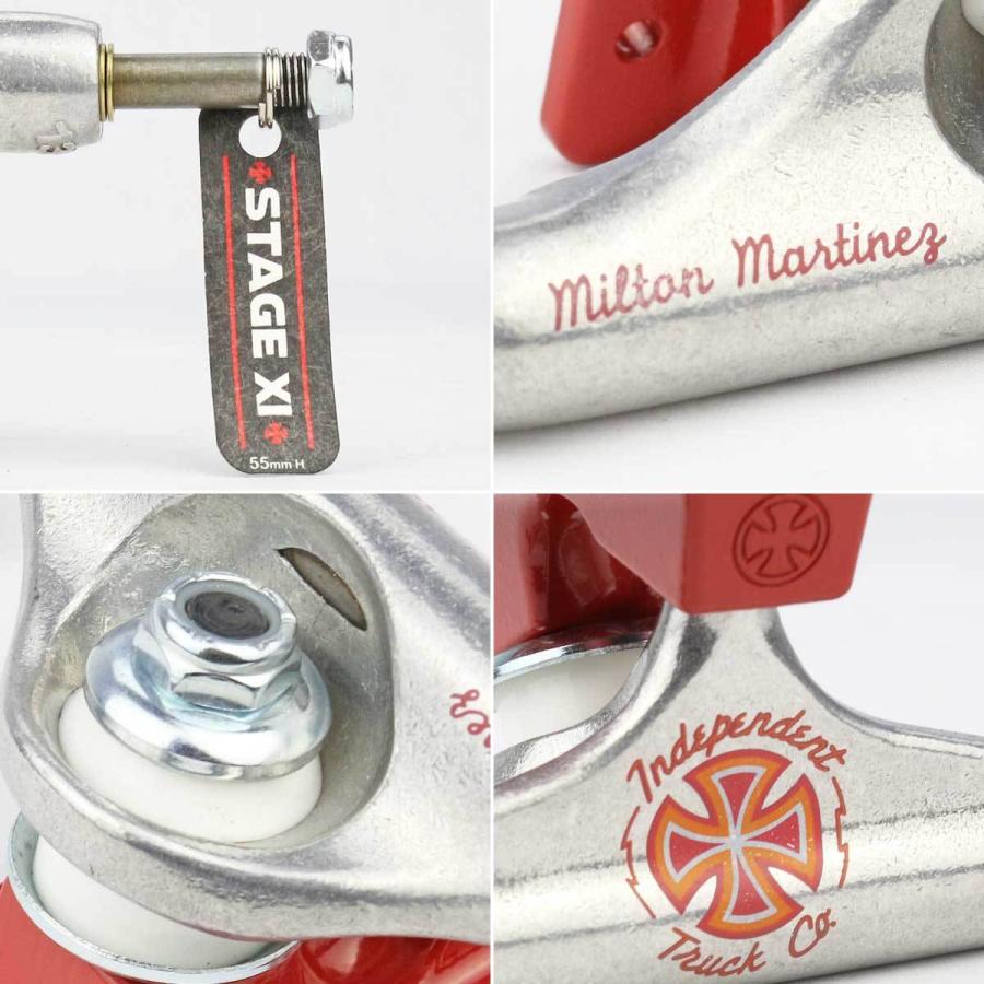 スケボートラック 144 ハイ インディペンデント インディ プロ ミルトン マルチネス シルバー/レッド Stage 11 Independent Trucks Indy スケートボード パーツ | INDEPENDENT TRUCK COMPNY | 06