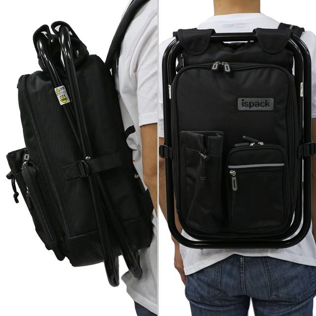 イスパック ispack HQ ハイクオリティ ブラック 座れる リュック 送料無料 バック イス | LOGOS | 03