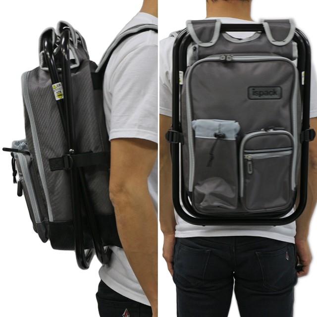 イスパック ispack HQ ハイクオリティ グレー 座れる リュック 送料無料 バック イス | LOGOS | 03