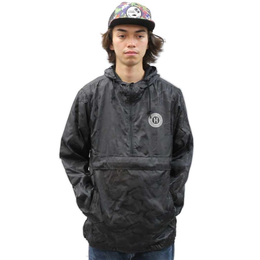 HUF（ハフ） × Spitfire SPTIFIRE Packable Anorak Half Zip Hooded