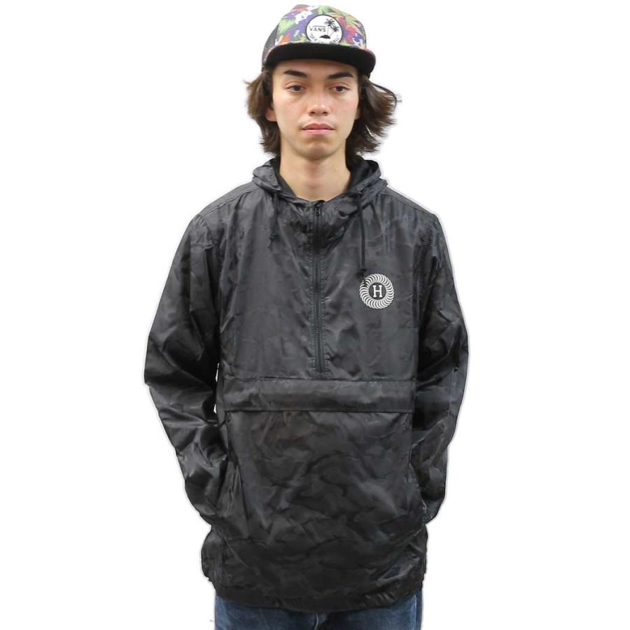 Huf × Spitfire SPTIFIRE Packable Anorak Half Zip Hooded JACKET ジャケット レーシングジャケット ハフ スピットファイア コラボ スケートボード スケボー｜cutback2｜02