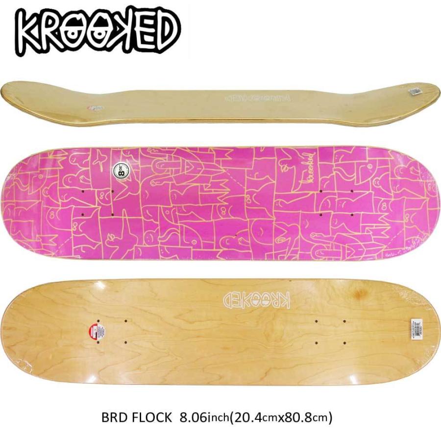 クルキッド フロック デッキ KROOKED FLOCK スケートボード スケボー