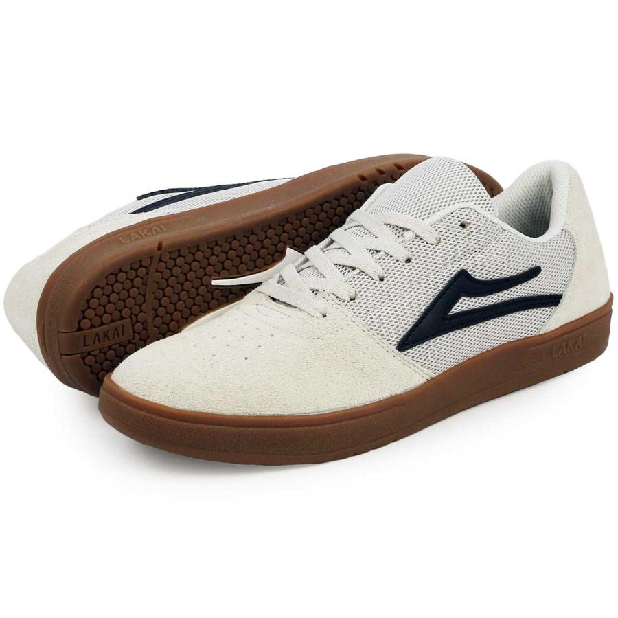 LAKAI（ラカイ） 25.5-27cm ブライトン ホワイトガムスエード Lakai