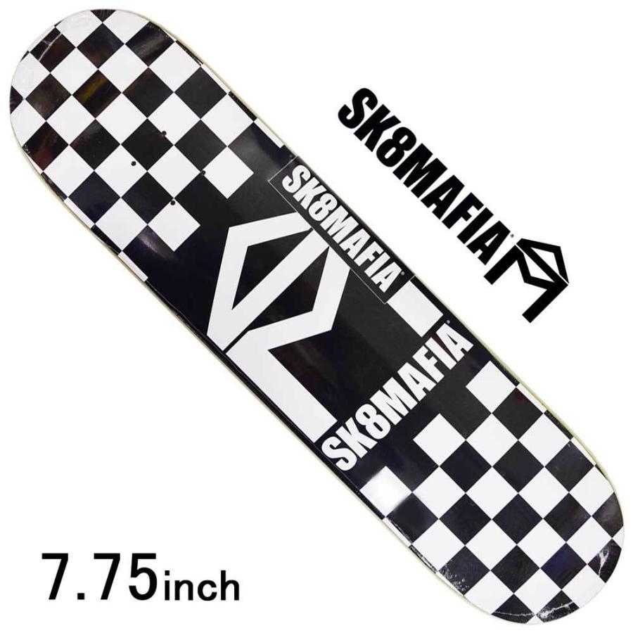流行に Sk8mafia スケボー デッキ 7 75 インチ スケートマフィア スケートボード House Logo Checkar ストリート ランプ パーク オーリー 初心者 海外正規品 Www Pa Indramayu Go Id