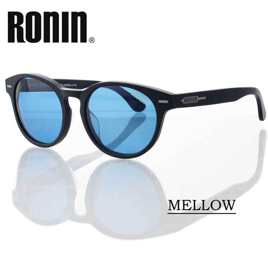 ロニン サングラス メロウ Ronin Eyewear MELLOW Blue Polarized Lens Matte Black Flame UVカット 偏光レンズ 人気 かっこいい ブランド | ブランド登録なし