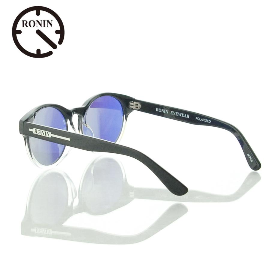 ロニン サングラス メロウ Ronin Eyewear MELLOW Yelow Mirror Polarized Lens Black Clear Two tone Flame UVカット 偏光レンズ 人気 かっこいい ブランド | ブランド登録なし | 01