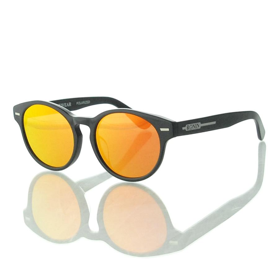 ロニン サングラス メロウ Ronin Eyewear MELLOW Red Mirror Polarized Lens Shine Black Flame UVカット 偏光レンズ 人気 かっこいい ブランド | ブランド登録なし | 02