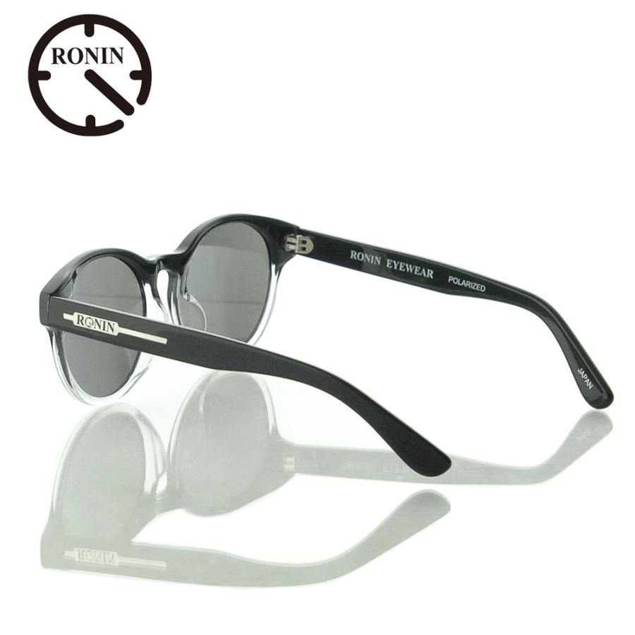 ロニン サングラス メロウ Ronin Eyewear MELLOW Silver Mirror Polarized Lens Black Clear Two tone Flame UVカット 偏光レンズ 人気 かっこいい ブランド | ブランド登録なし | 01