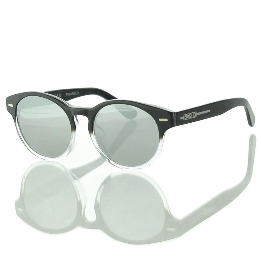 ロニン サングラス メロウ Ronin Eyewear MELLOW Silver Mirror Polarized Lens Black Clear Two tone Flame UVカット 偏光レンズ 人気 かっこいい ブランド | ブランド登録なし | 02