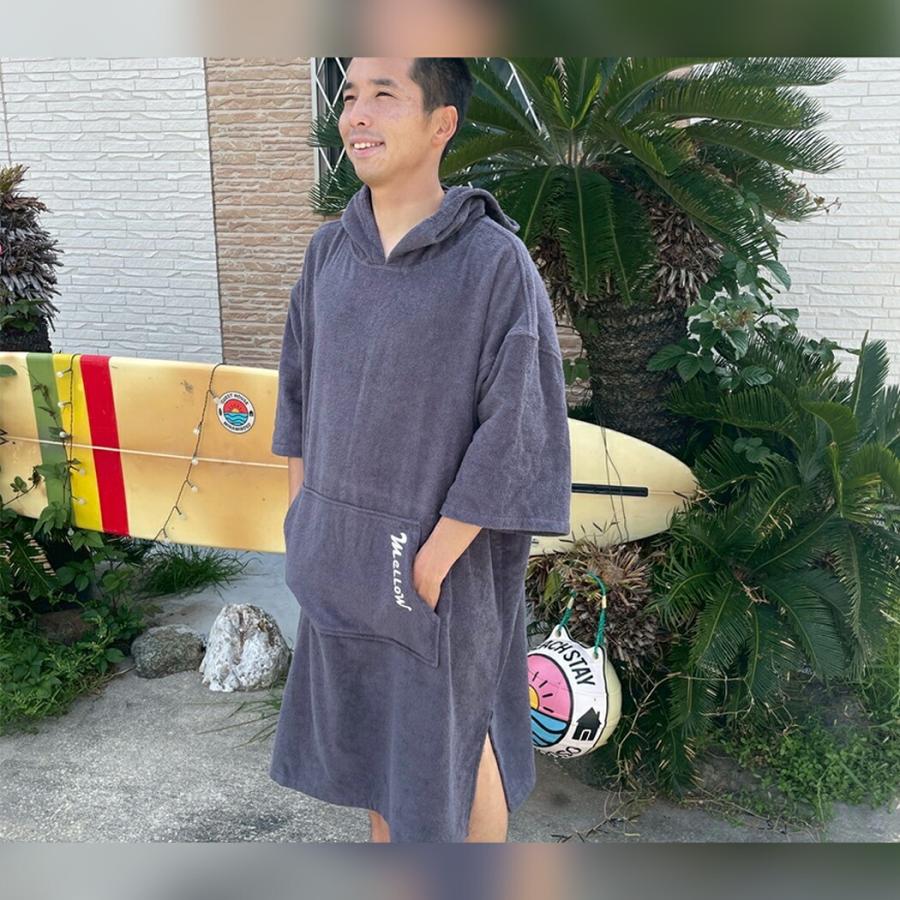 Mellow メロー コットンポンチョ お着替えポンチョ Cotton Poncho サーフィン 大人 男性 女性 フリーサイズ 男女兼用 | ブランド登録なし | 03
