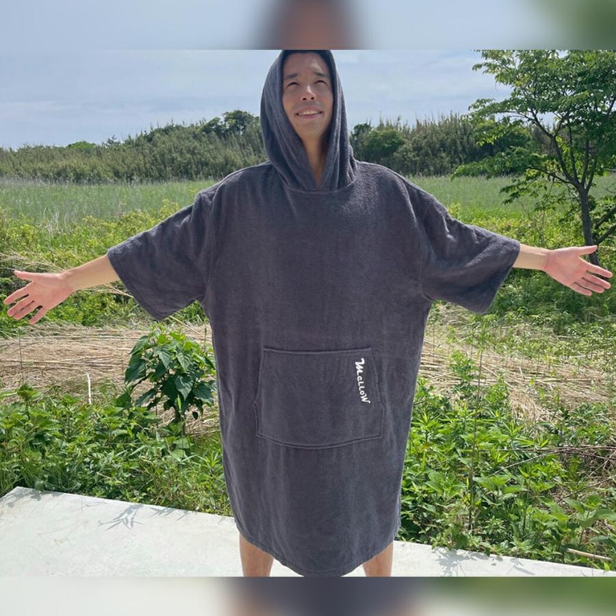 Mellow メロー コットンポンチョ お着替えポンチョ Cotton Poncho サーフィン 大人 男性 女性 フリーサイズ 男女兼用 | ブランド登録なし | 04