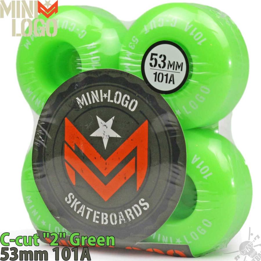 POWELL（パウエル） スケボー ウィール 53mm 101A Green Mini Logo