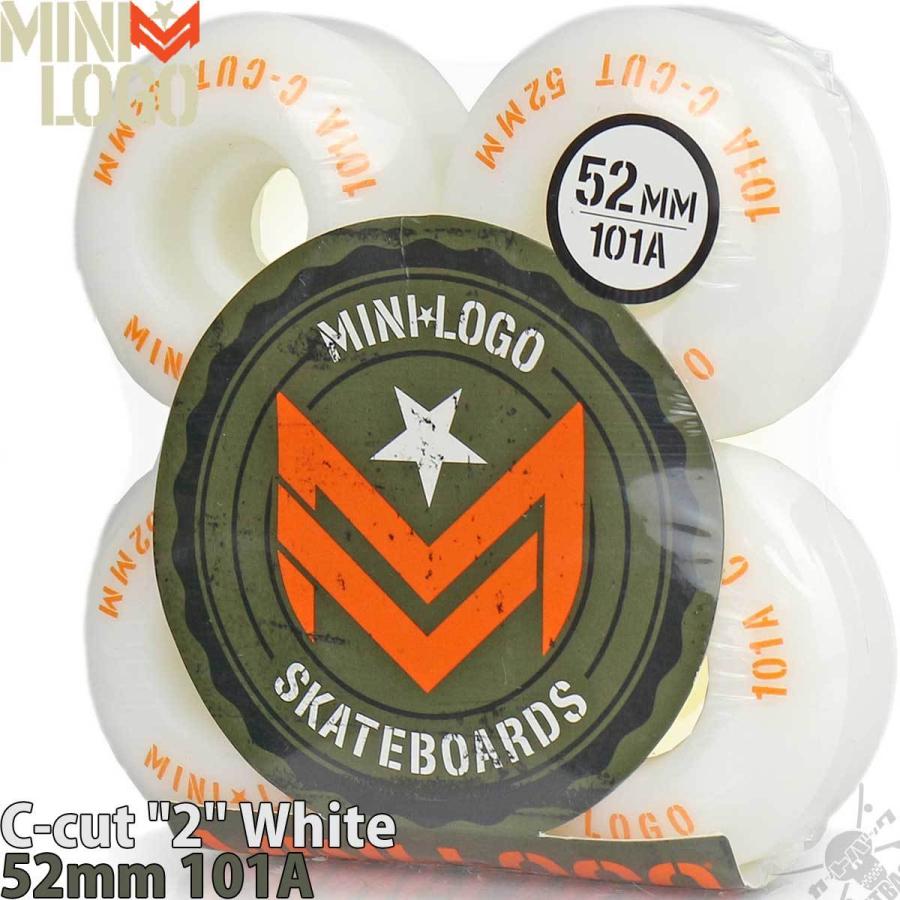 ミニロゴ Mini Logo　52mm 101a スケボー ウィール　新品未使用 POWELL スケボー ウィール 52mm 101A ホワイト Mini Logo