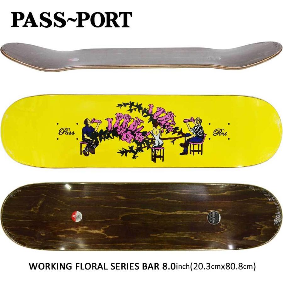 パスポート 8 0 スケボー デッキ スケートボード Pass Port Skateboard Working Floral Series Bar おすすめ ブランド 初心者 女子 サイズ Pass 113 スケートボード専門店カットバック 通販 Yahoo ショッピング