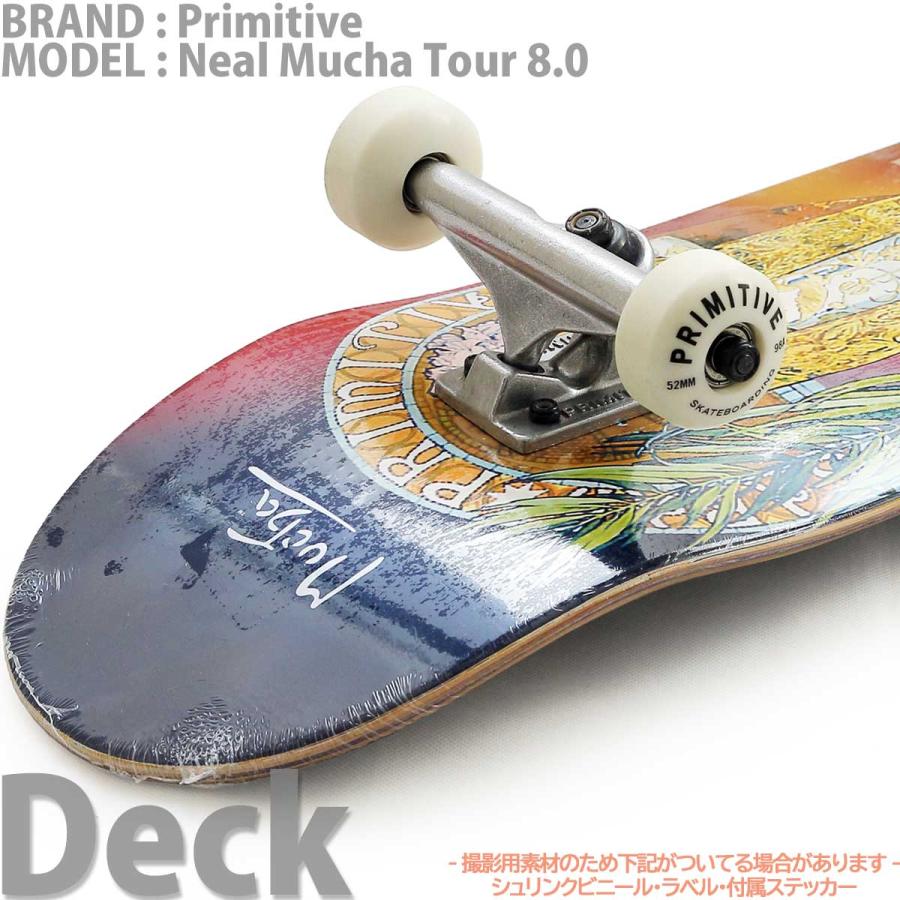 PRIMITIVE（プリミティブ） 8.0インチ スケボー コンプリート 完成品