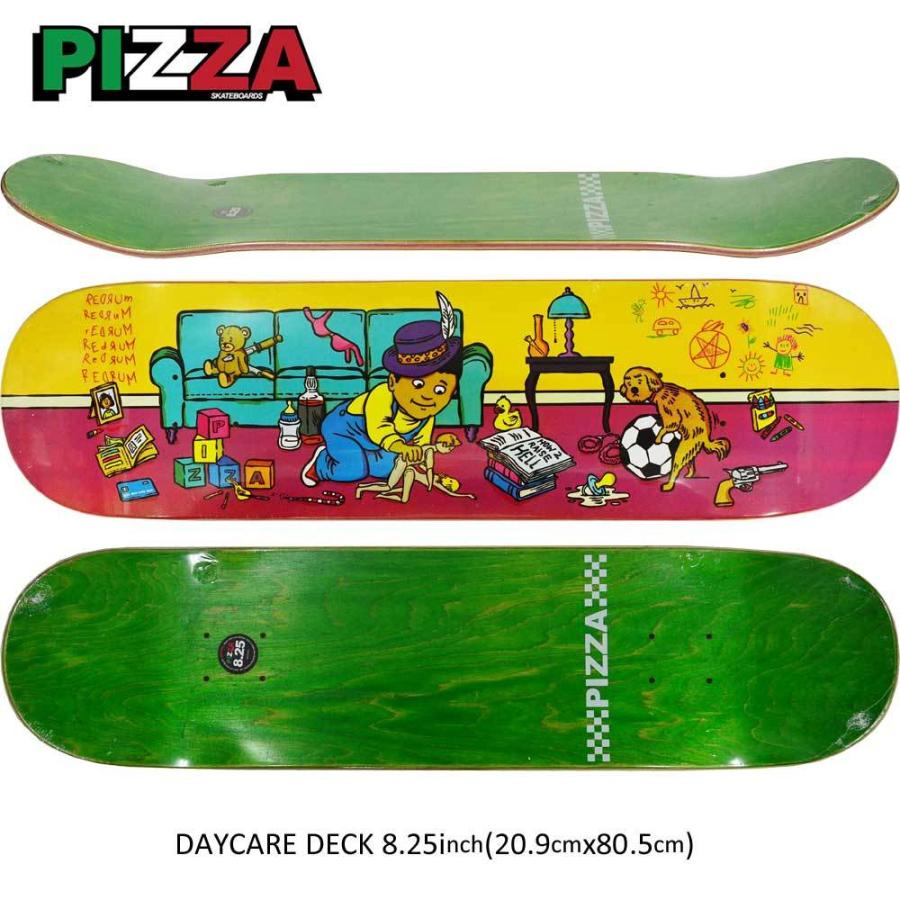 Pizza スケボー デッキ 8 25 インチ ピザ スケートボード Skateboard Daycare 初心者 かっこいい おすすめ ストリート Pizza 105 スケートボード専門店カットバック 通販 Yahoo ショッピング
