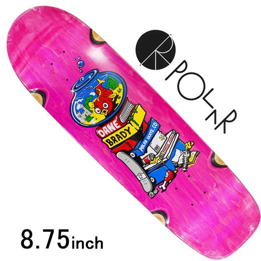ポーラー 8.75インチ スケボー デッキ Polar Skateboard Fish Bowl Wheel Wells Surf Jr Pro Dane Brady スケートボード 板 女子 キッズ