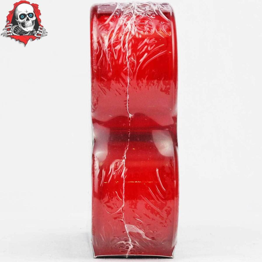 パウエル ペラルタ スケボー ソフトウィール 55mm 80A クリアクルーザー レッド Powell Peralta Clear Cruiser Wheels Red スケートボード ストリート タイヤ | POWELL | 02