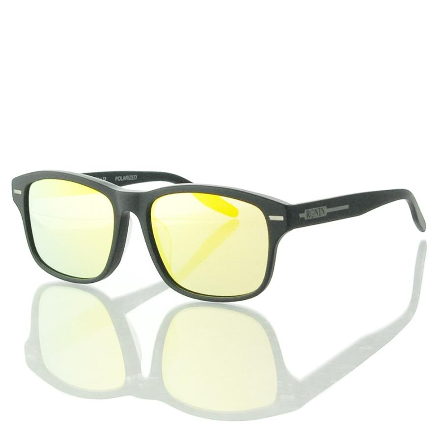 ロニン サングラス プライム Ronin Eyewear PRIME Yellow Mirror Polarized Lens Matte Black Flame UVカット 偏光レンズ 人気 かっこいい ブランド｜cutback2｜03