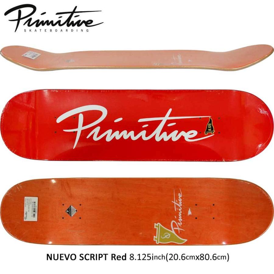 スケボーデッキ 8 125 インチ プリミティブ スケートボード Primitive Nuevo Script レッド スケボー デッキ チームモデル Primi 106 スケートボード専門店カットバック 通販 Yahoo ショッピング