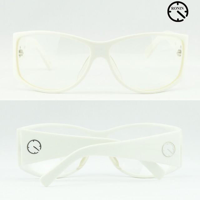 ロニン サングラス ファッション Ronin Eyewear NO 3 Shine White Clear UVカット 人気 かっこいい ブランド | ブランド登録なし | 02