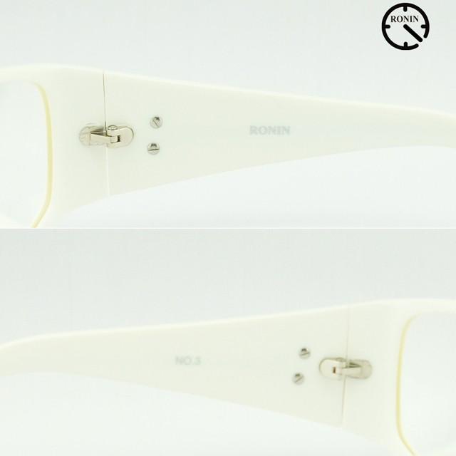 ロニン サングラス ファッション Ronin Eyewear NO 3 Shine White Clear UVカット 人気 かっこいい ブランド | ブランド登録なし | 03