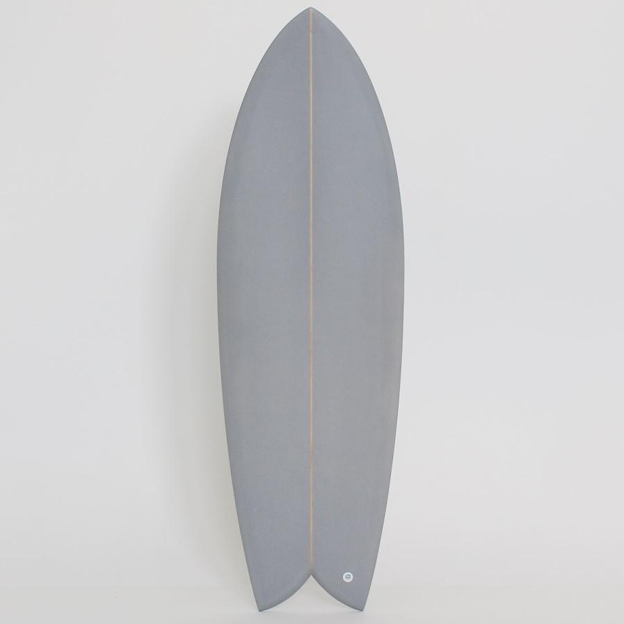 The Accelerator Design PU 5'8" TWIN Gray 2FIN Future type アクセルレーター レトロフィッシュテール サーフボード  デッキコンケーブ フューチャーフィンタ | ブランド登録なし | 01