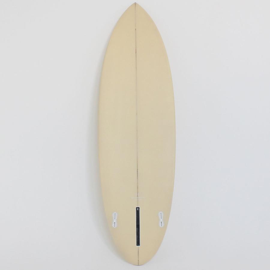 The Accelerator Design PU 6'3"  Twin Plus ベージュ シングルボックス FCS2ツインフィン アクセルレーター サーフボード  デッキコンケーブ フィン標準セット | ブランド登録なし | 02