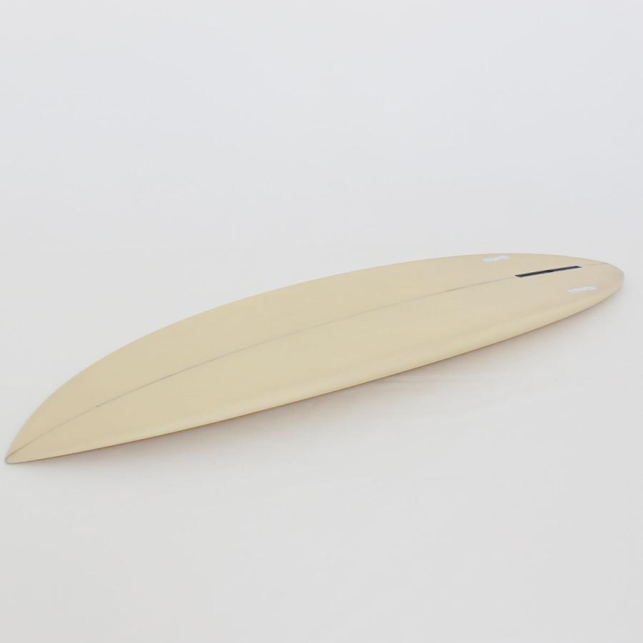 The Accelerator Design PU 6'3"  Twin Plus ベージュ シングルボックス FCS2ツインフィン アクセルレーター サーフボード  デッキコンケーブ フィン標準セット | ブランド登録なし | 05