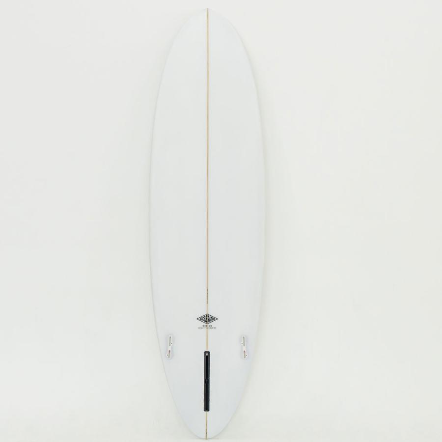 Accelerator PU MID 6'8" クリア ラウンド ピン アクセルレーター グレー サーフボード  デッキコンケーブ FCSIIフィン付 | サーパス | 01