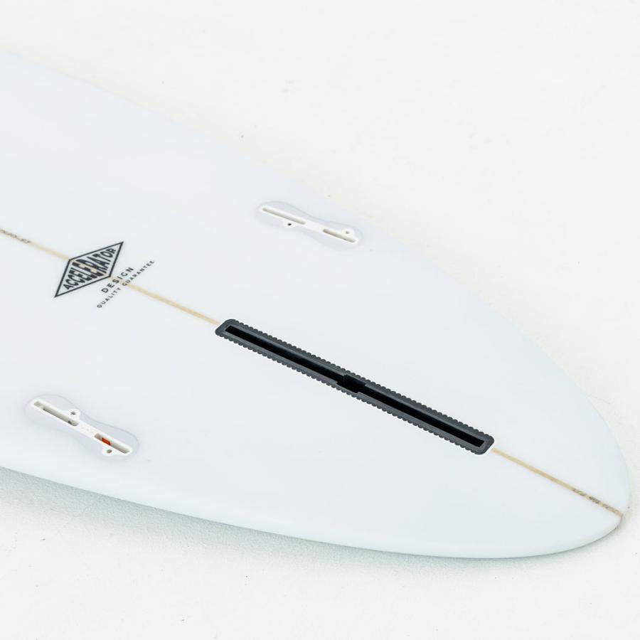 Accelerator PU MID 6'8" クリア ラウンド ピン アクセルレーター グレー サーフボード  デッキコンケーブ FCSIIフィン付 | サーパス | 09